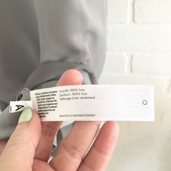 Eileen Fisher Mini Dress Sleeveless 100% Silk Gray Ombré Minimalist Sz S Petite - Picture 9 of 15